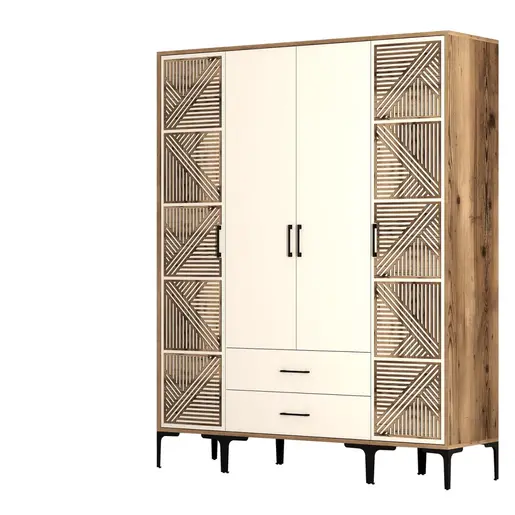 845HCT5471 Плакар Kumsal PTP - Walnut, Cream