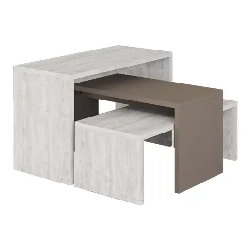 119-001244 Трпезариски сет Kantar Antique бела 65x30x39cm