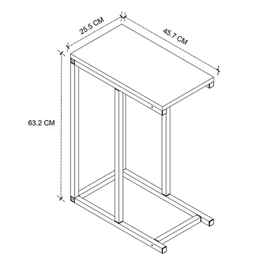 MK22-45-02 Помошна масичка КАЗАБЛАНКА Атлантик