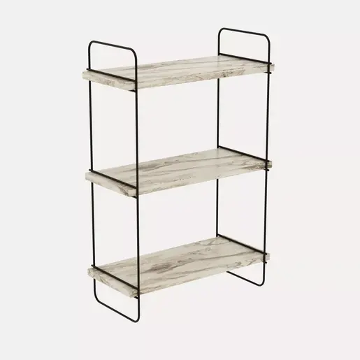 854KLN1747 Ѕидна полица Pulalis - White Marble