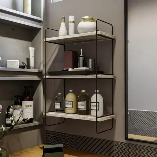 854KLN1747 Ѕидна полица Pulalis - White Marble