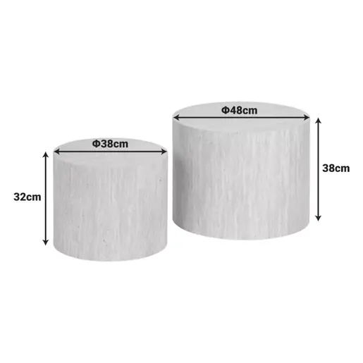 260-000034 Сет од 2 помишни масички Zonar