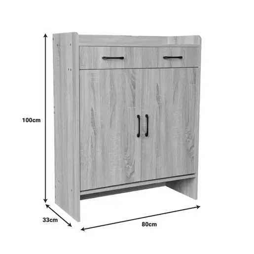 072-000146 Чевларник Gazen – природна боја – 80x33x100cm – за 12–16 пара чевли