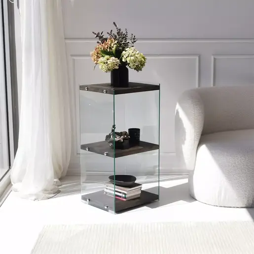 552NOS2366 Полица за книги Aqua 2 - Anthracite