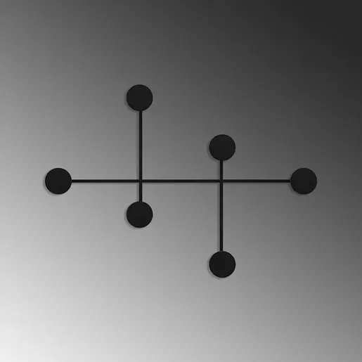 494PYT1129 Метална ѕидна закачалка Dama