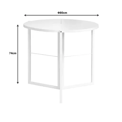225-000059 Трпезариски сет Maca Talen бела 80x74cm