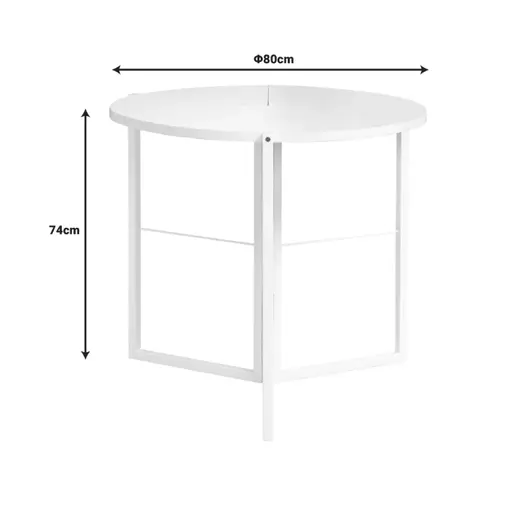 225-000059 Трпезариски сет Maca Talen бела 80x74cm