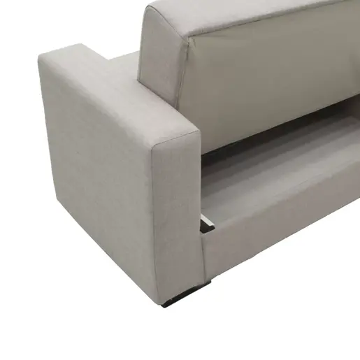 328-000013 Vox двосед на развлекување со складирање светло сива ткаенина