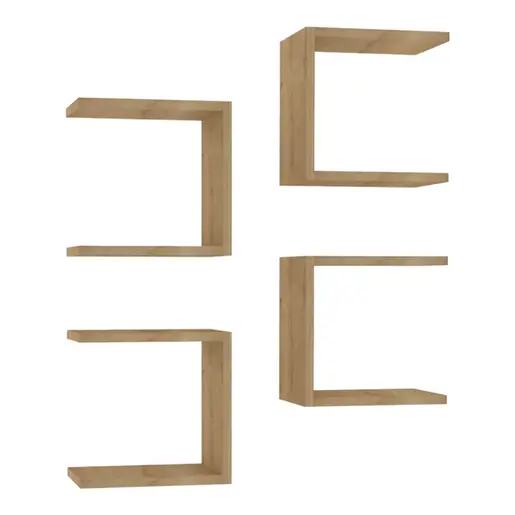 120-000562 Perari ѕидни полици сет 4 парчиња даб