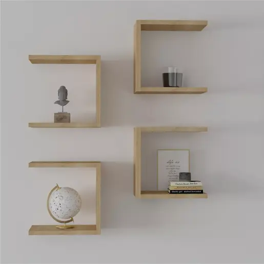 120-000562 Perari ѕидни полици сет 4 парчиња даб