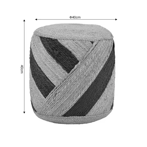 302-000026 Табуретка Relous Inart беж-црна