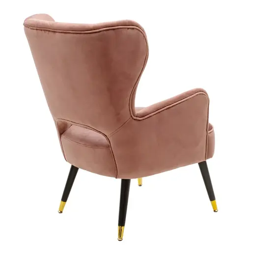 110-000024 Фотелја Ларк  во розе велур