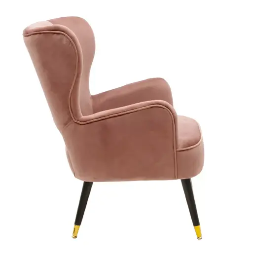 110-000024 Фотелја Ларк  во розе велур