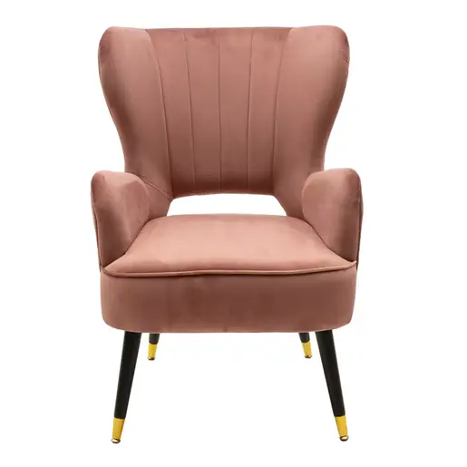 110-000024 Фотелја Ларк  во розе велур