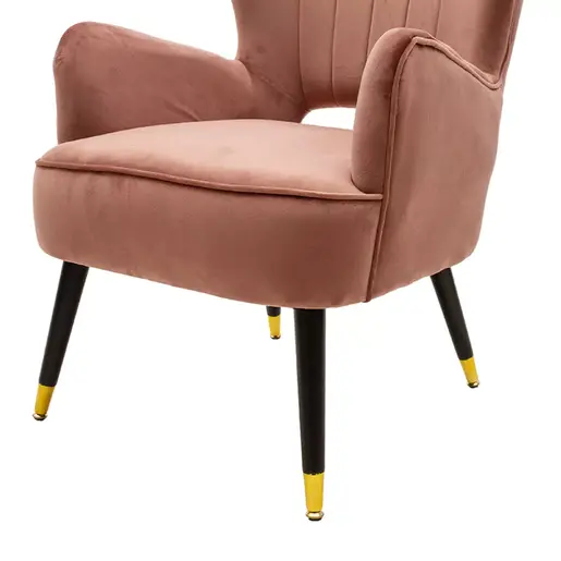 110-000024 Фотелја Ларк  во розе велур