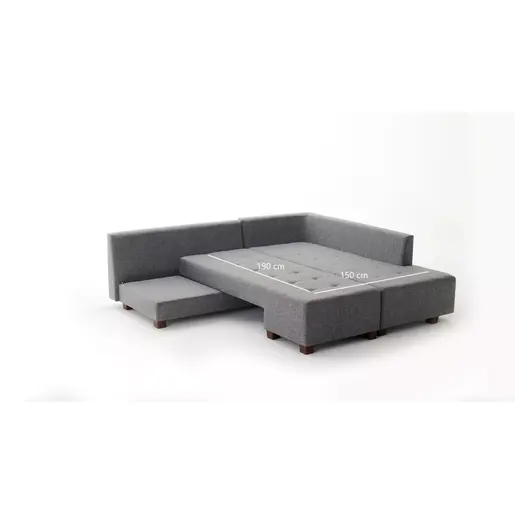 825BLC1181 Софа Manama Corner Sofa Bed Right - Grey