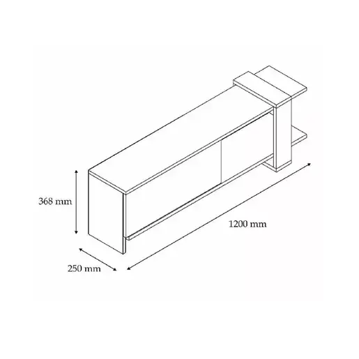 835PUQ3064 ТВ комода РИО антрацит
