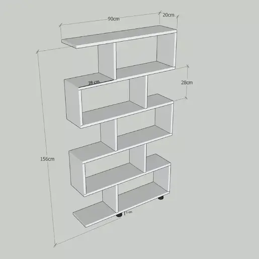 854KLN3601 Полица Dieter White