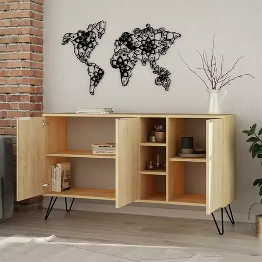 119-001058 Buffet Clara во светол даб 142x35.5x83cm