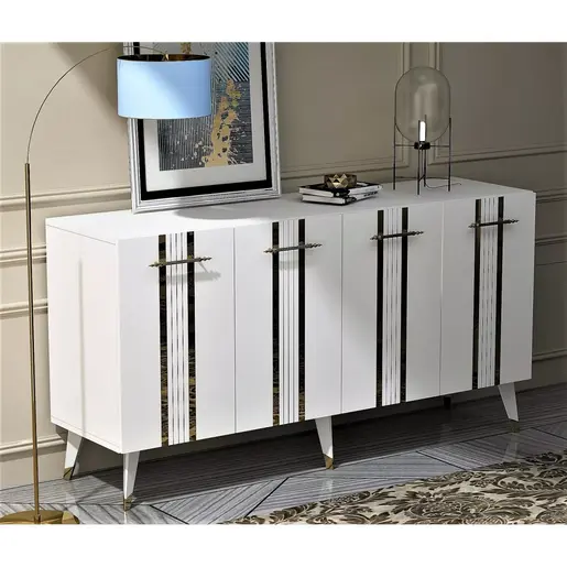 475OLV1745 Комода Asel - White, Gold