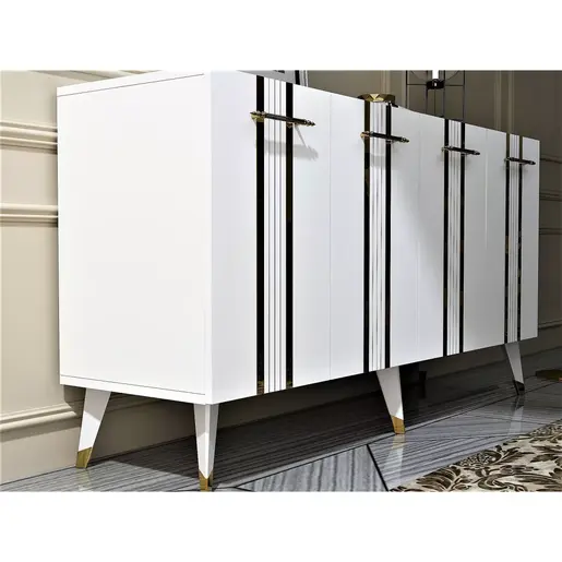 475OLV1745 Комода Asel - White, Gold