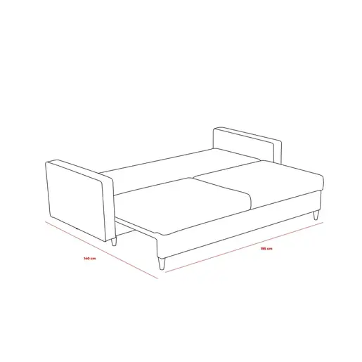 825BLC2780 Софа Eva - Cream