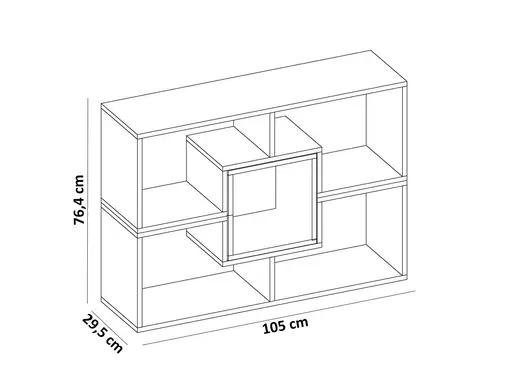 788DEC3608 Полица КИГАЛИ бела