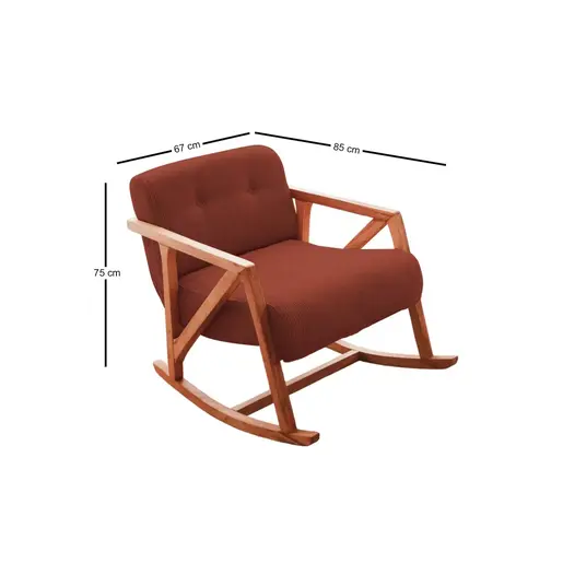 383EVN1148 Фотеља Nini Sallanan - Vermilion