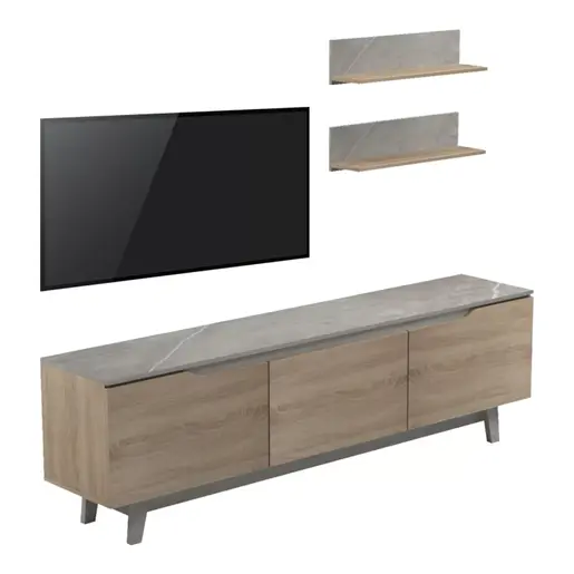 230-000078 Комода Kasia беж мермер-сонома