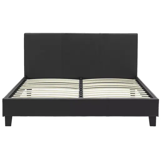 006-000015 Брачен кревет MAJESTIC црн 150x200cm