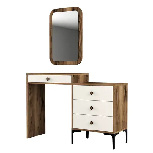 845HCT1212 Тоалетна маса Lizbon 547 - Walnut, Cream