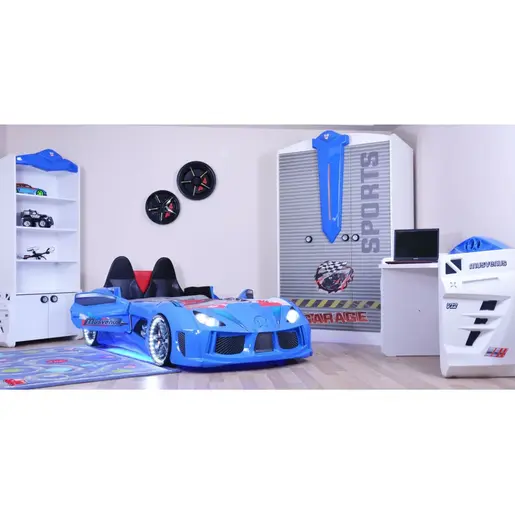 880MSV2109 Детски кревет Mnv3 - Blue