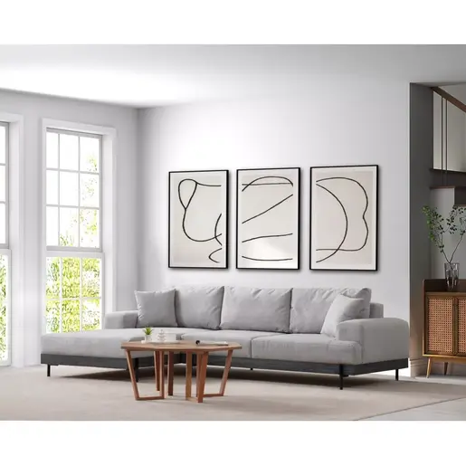 560ARE2133 Аголна гарнитура Eti Black Left - Grey