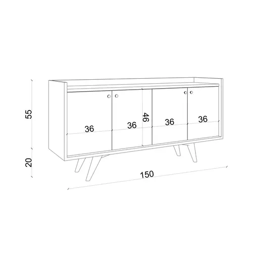 811MDD3433 Комода Piran