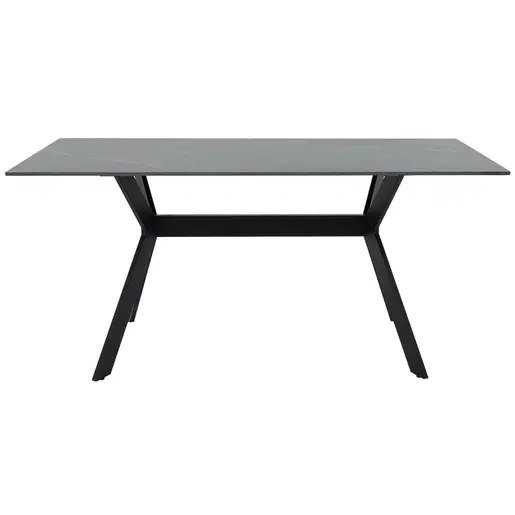 029-000142 Olivet маса синтетизиран камен црн мрамор-црн 180x90x75см