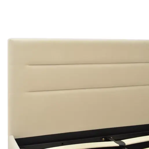 006-000058 Molito pakoworld velvet bed in ecru shade with storage space 120x200cm