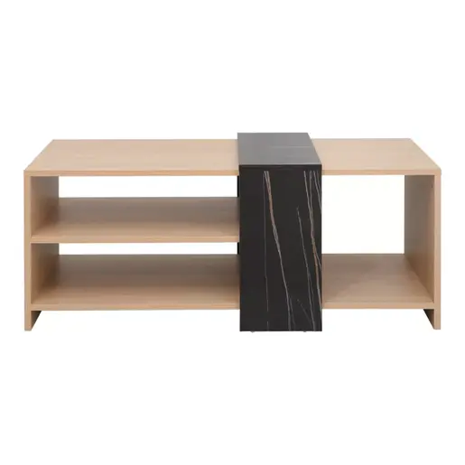 225-000066 Клуб маса Barton природен финиш / ногарки орев 90x45x40см