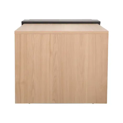 225-000066 Клуб маса Barton природен финиш / ногарки орев 90x45x40см