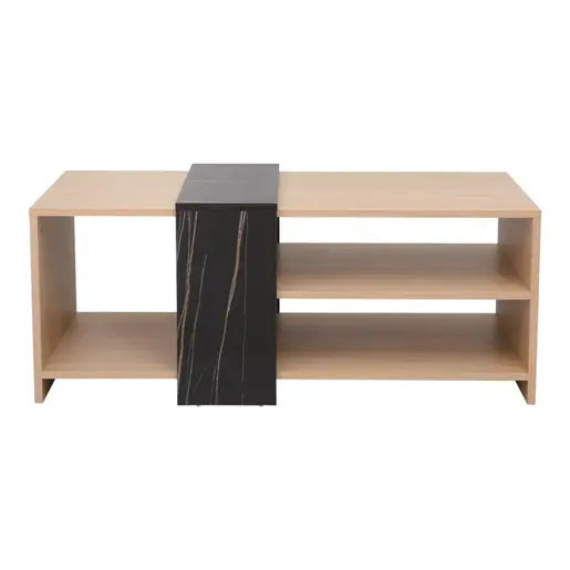 225-000066 Клуб маса Barton природен финиш / ногарки орев 90x45x40см