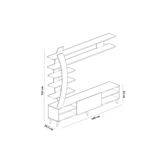 875ZNA3038 Тв комода Duru