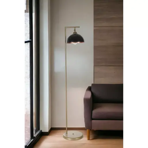 534LUN4611 Подна ламба Smart Eskitme Lambader Siyah Retro 3 Başlıklı