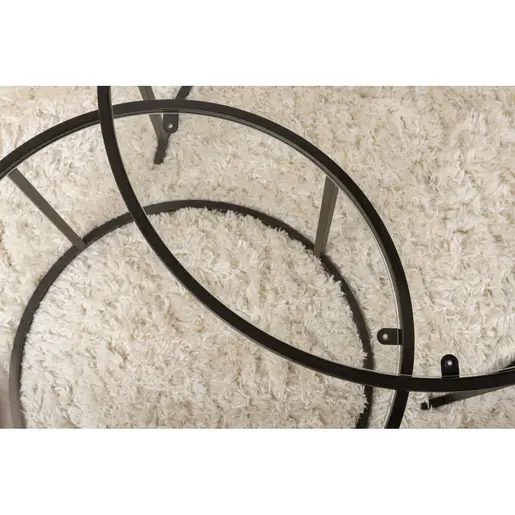 706CLN1143 Клуб маса Black-Transparent-80-60