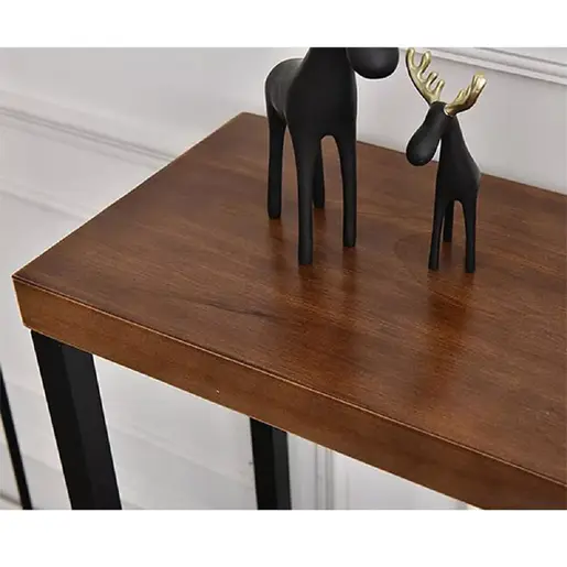 197-000055 Конзола Nore масивно дрво 35мм орев-црна 79x29x85см