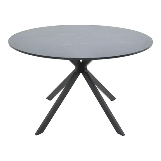 292-000102 Трпезариски сет Xuson црна мермер D120x75cm