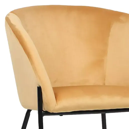 222-000019 Столицa Julia velvet yellow