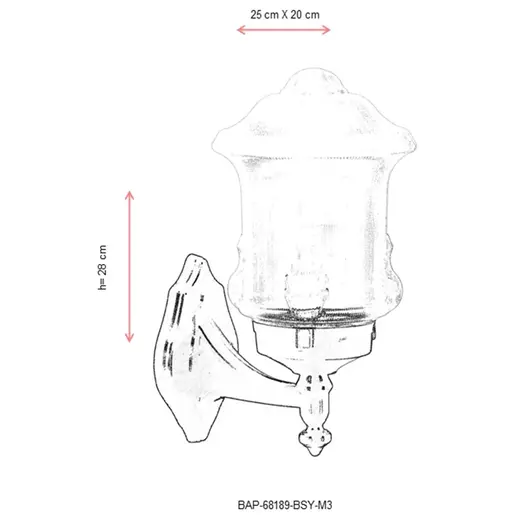 685AVN1272 Ѕидна ламба BAP-68189-BSY-M3