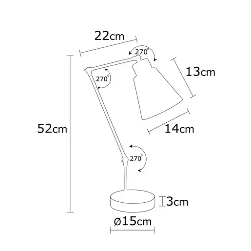 525NOR2113 Столна ламба STARLIX