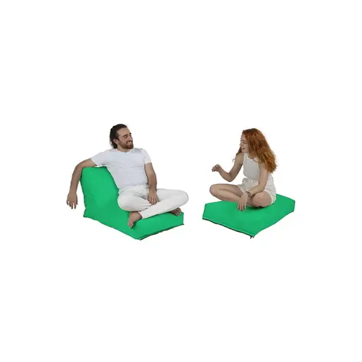 248FRN1218 Bean Bag Siesta Sofa Bed Pouf - Green