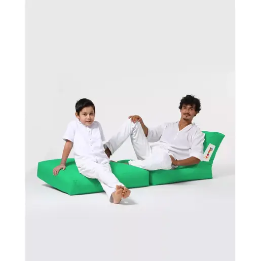 248FRN1218 Bean Bag Siesta Sofa Bed Pouf - Green