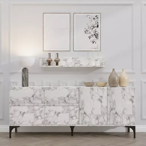 793ELG1815 Комода Stella - Carrara Marble